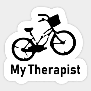 Bicycle is my therapist Sticker